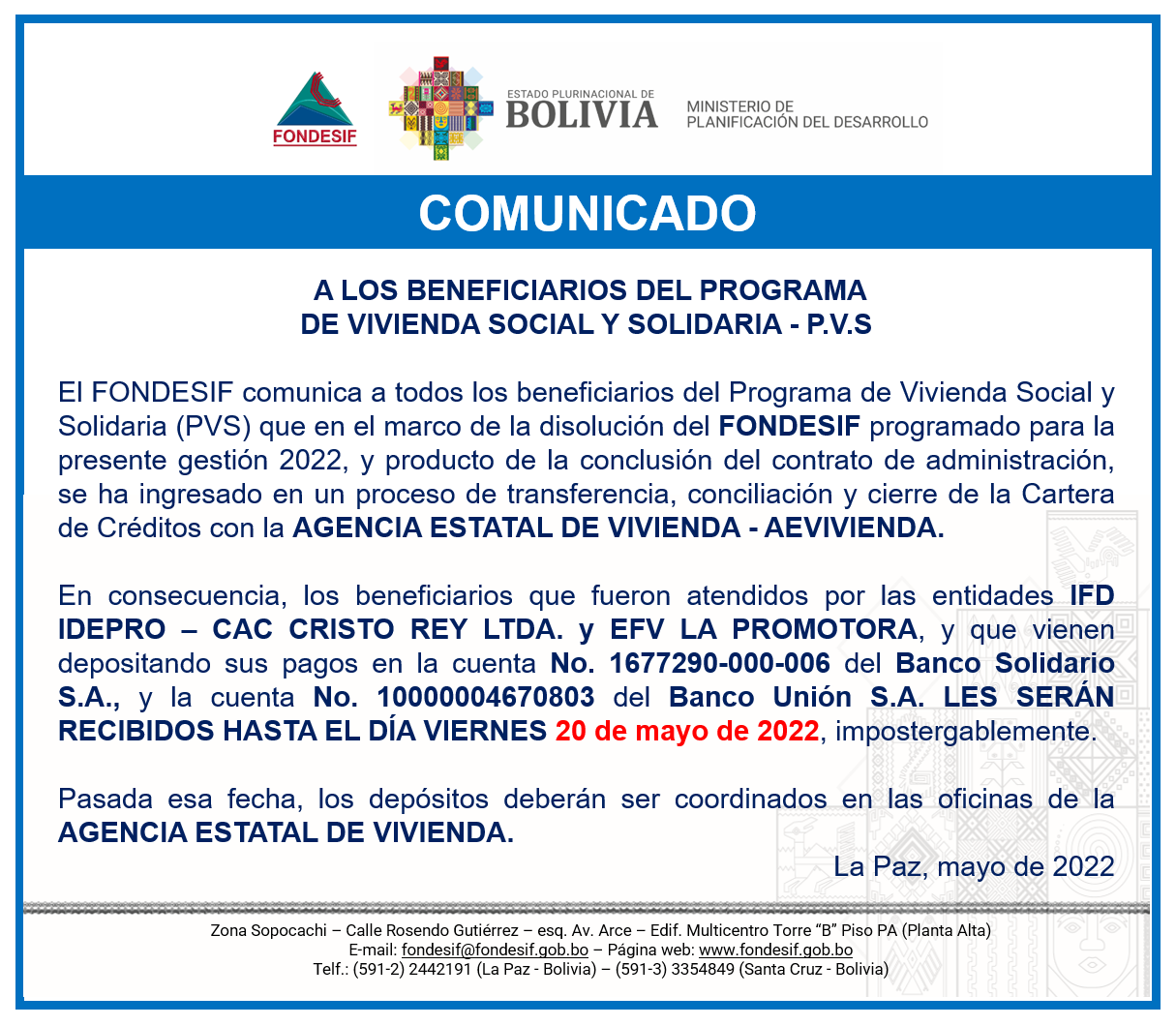 comunicado